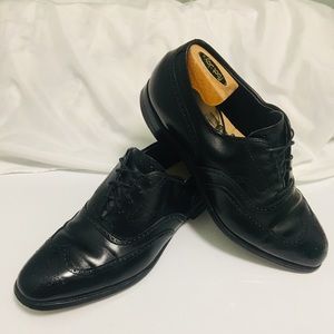 Johnston Murphy Aristocraft Black Wing Tip 10 C/A